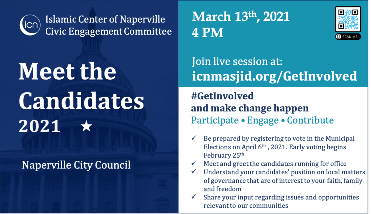 Meet The Candidate City of Naperville Election Islamic Center of