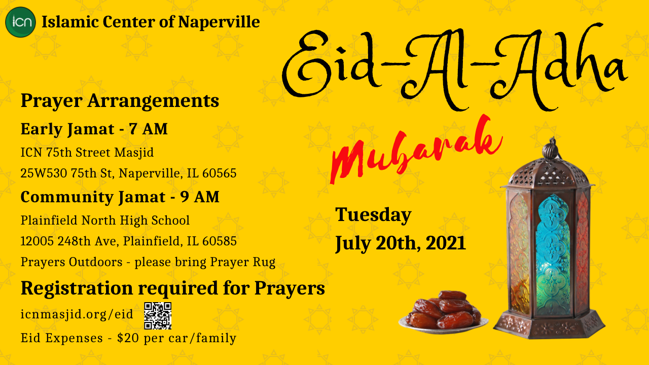 Eid-Al-Adha Mubarak! - Islamic Center of Naperville